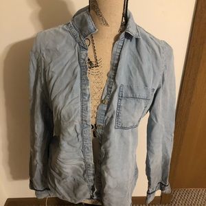 Denim button up